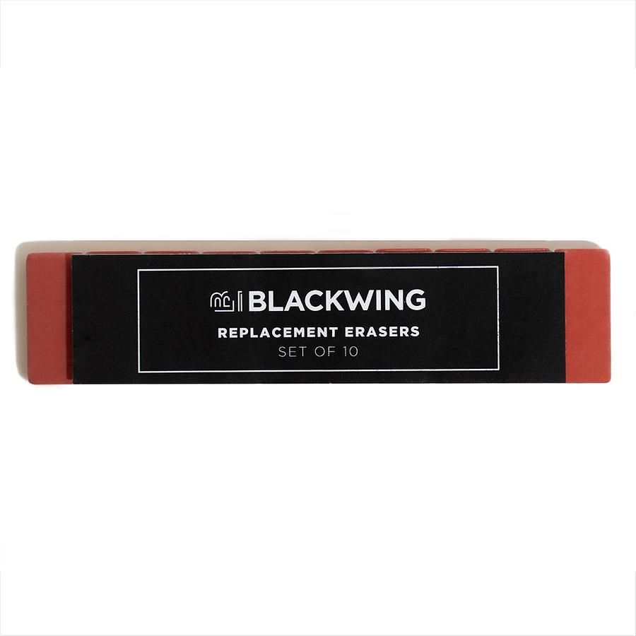 美國 BLACKWING 鉛筆 橡皮擦補充組/ 10入/ 紅